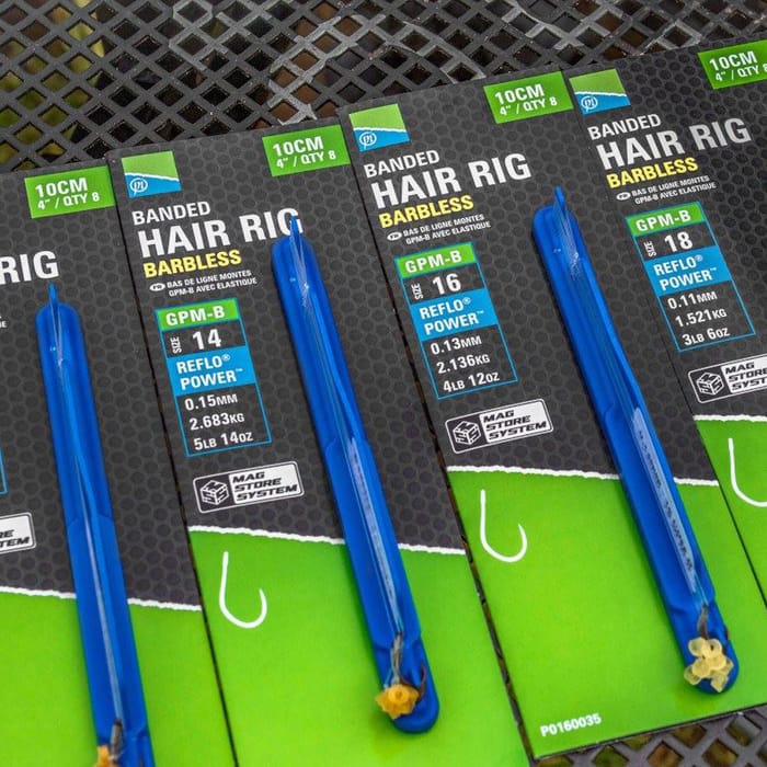 Preston GPM-B Banded Fishing Hair Rigs