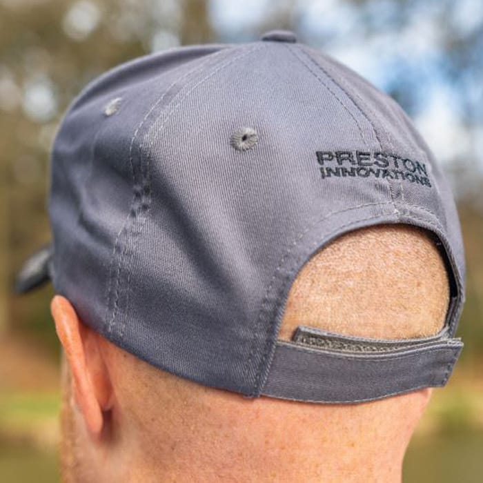 Preston Innovations Grey Fishing Cap In Use 2