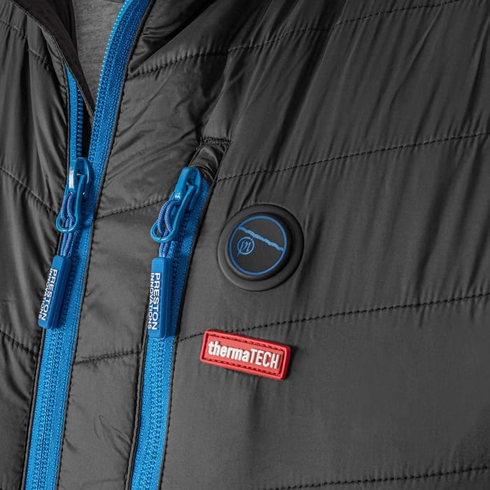 Preston Thermatech Heated Gilet Close Up 1