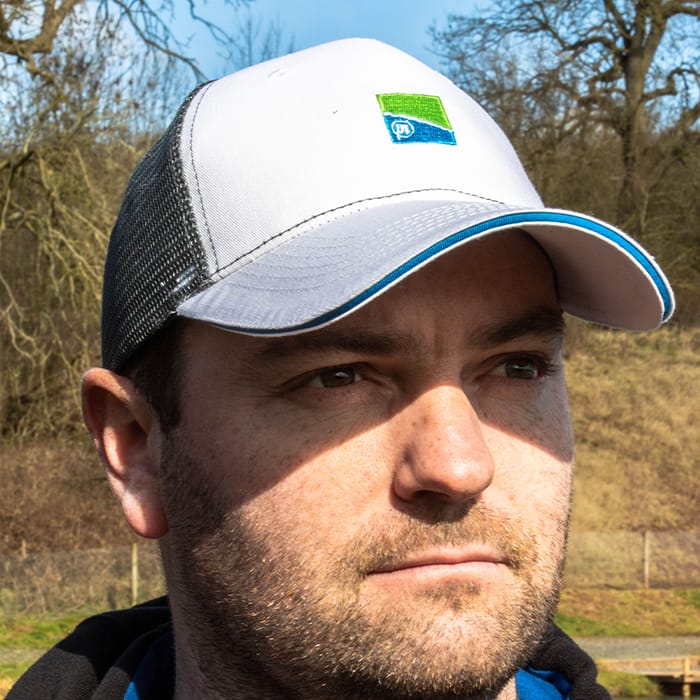 Preston Venta Mesh Fishing Cap In Use