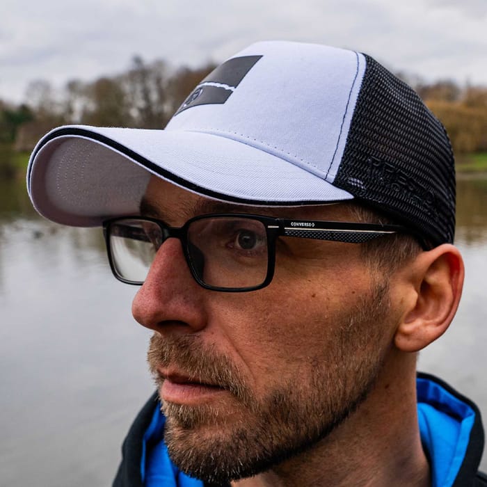 Preston White Ventamesh HD Cap In Use 1