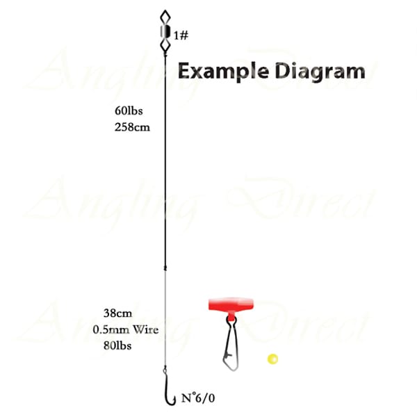 Greys Tope Rig 7/0 Wire Trace