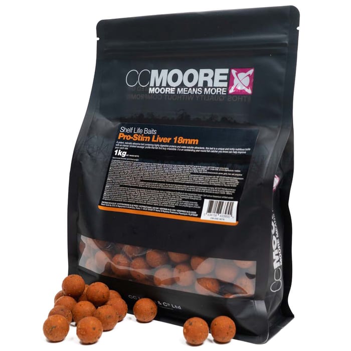 CC Moore Pro-Stim Liver Shelf Life Boilies 1kg 18mm
