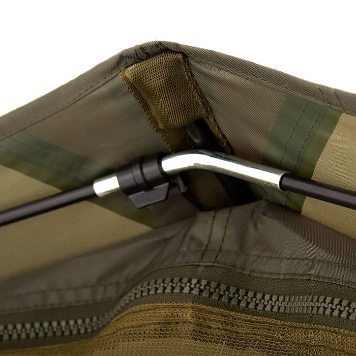 Prologic Avenger 65 Inch Fishing Brolly & Mozzy Front Close Up 1