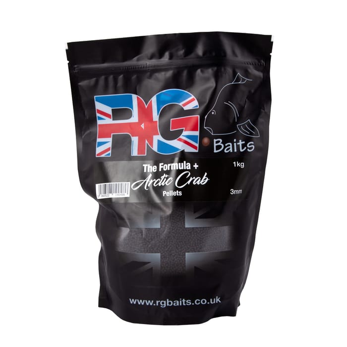 RG Baits The Formula + Artic Crab Pellets 1kg Bag