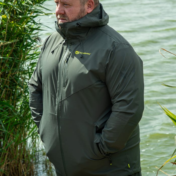 RidgeMonkey APEarel ThermaPro Waterproof Shell Coat Green 4