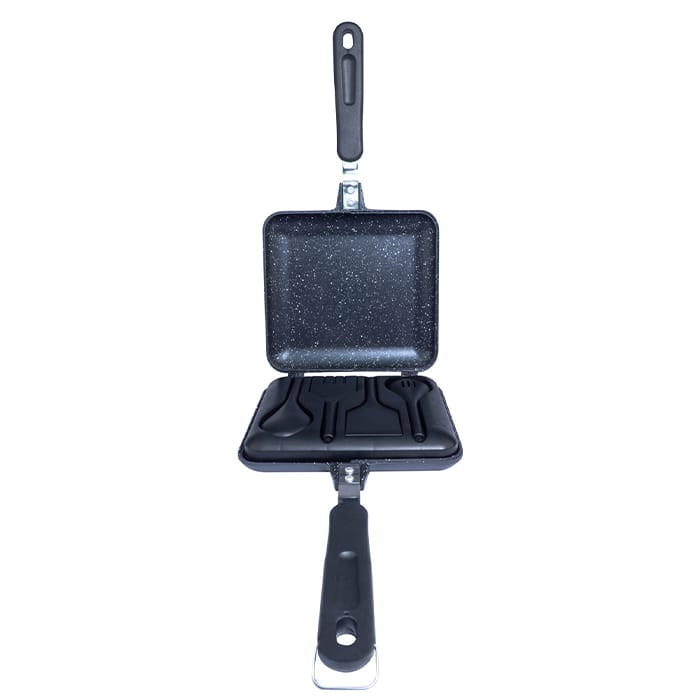 RidgeMonkey Classic Sandwich Toaster Granite Edition Open 1