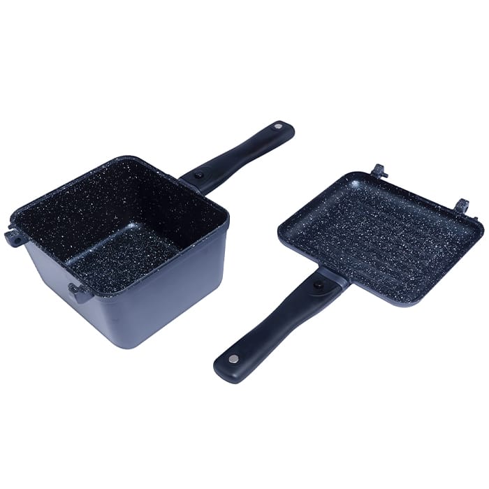 RidgeMonkey Connect Deep Pan & Griddle Granite Edition 1