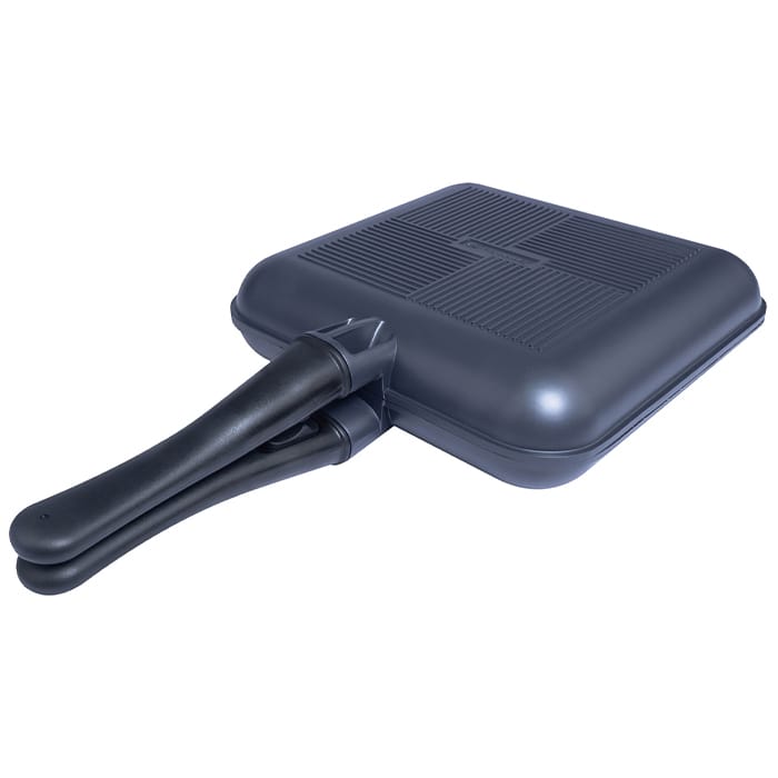RidgeMonkey Connect Pan & Griddle XXL Granite Edition Closed