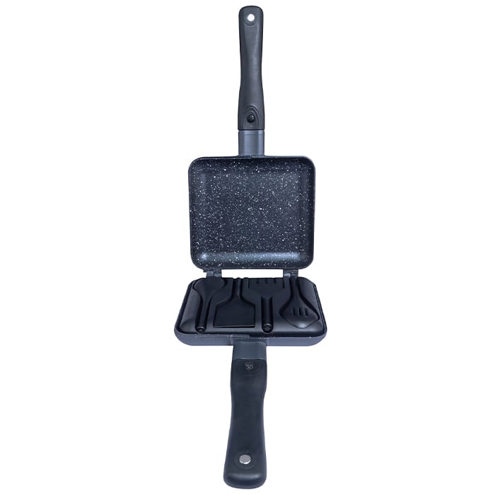 RidgeMonkey Connect Sandwich Toaster Granite Edition Open 1