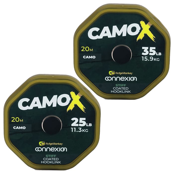 RidgeMonkey Connexion CamoX Stiff Coated Hooklink