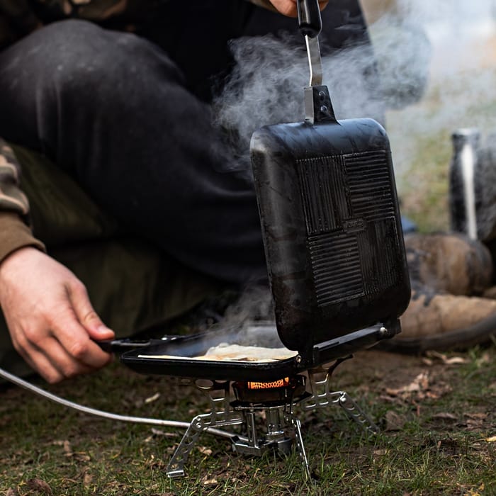 RidgeMonkey Deep Fill Sandwich Toaster XL Limited Edition Lifestyle Open