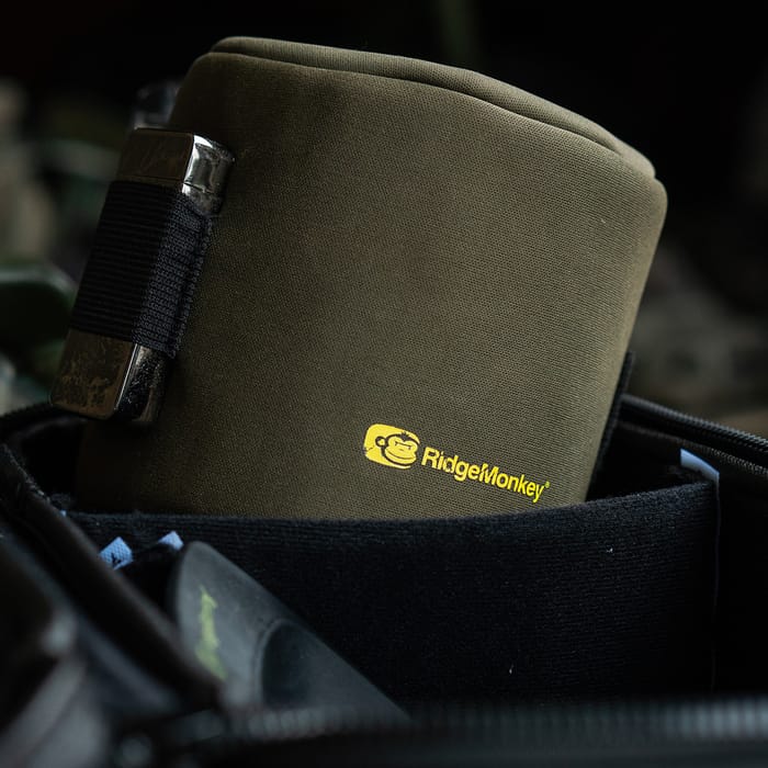 RidgeMonkey EcoPower USB Heated Gas Canister Fishing Cover In Use 9