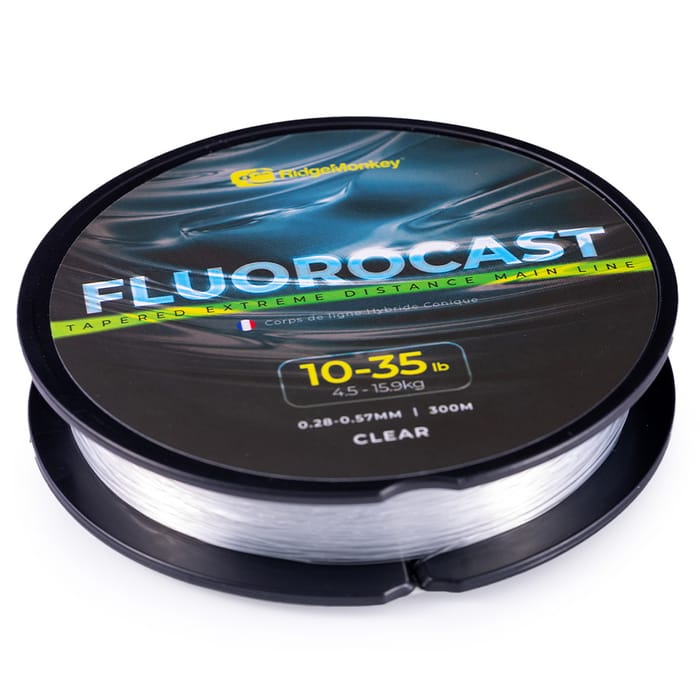 RidgeMonkey FluoroCast Tapered Extreme Distance Mainline 300m - Clear
