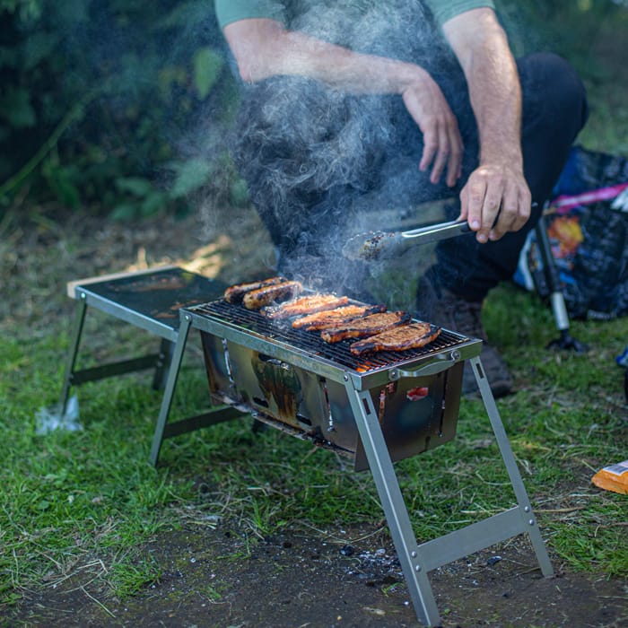 RidgeMonkey Fishing Grilla BBQ In Use 2