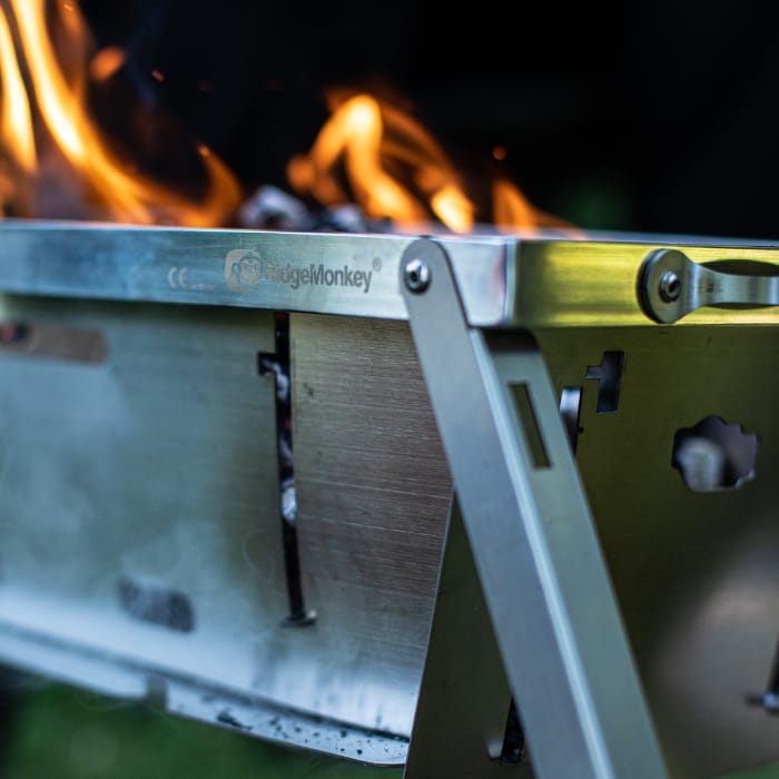 RidgeMonkey Fishing Grilla BBQ In Use 3