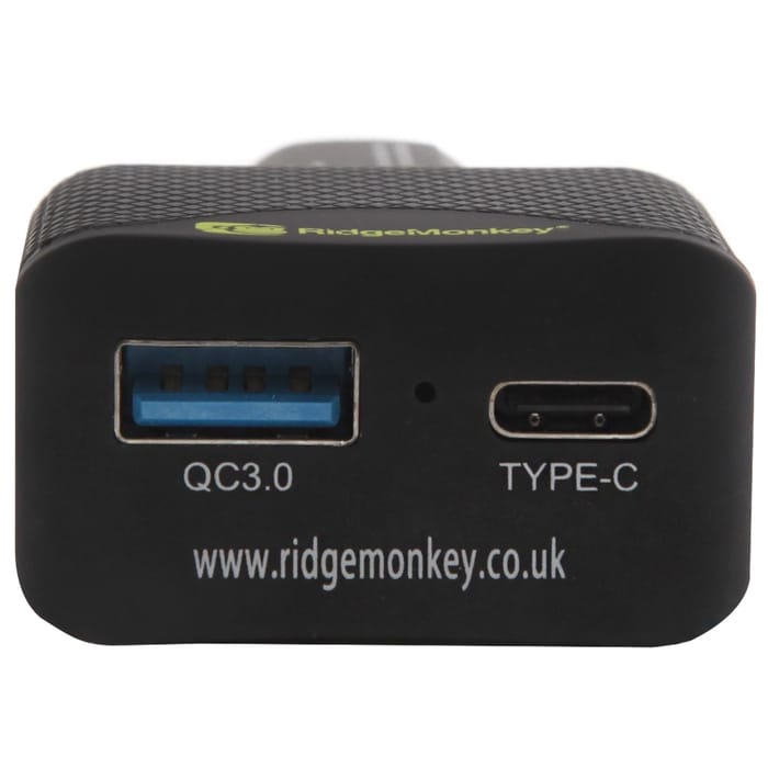RidgeMonkey Vault 45W USB-C PD Car Charger Adaptor Front
