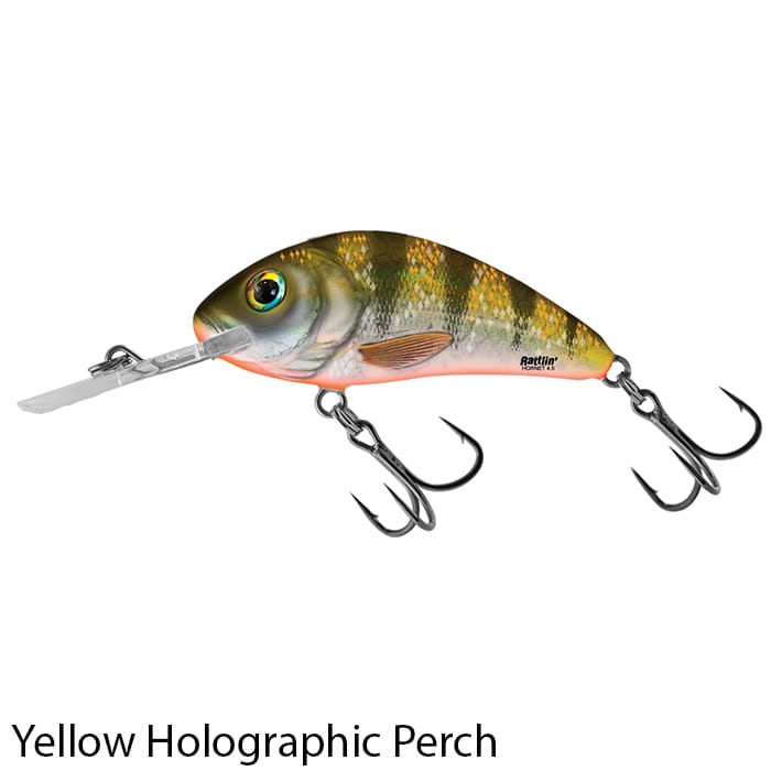 Salmo Rattlin' Hornet 4.5cm Floating Lure Yellow Holographic Perch