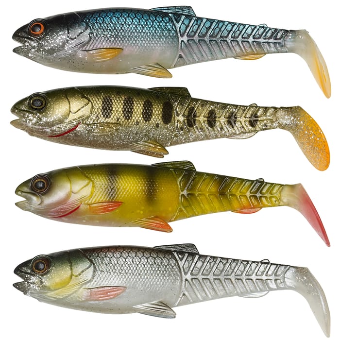 Savage Gear Craft Cannibal Paddletail Clear Water Mix 4-Piece