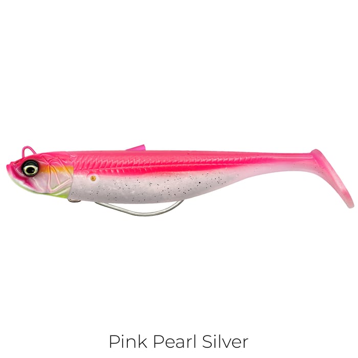 Savage Minnow Weedless Lure 10cm Pink Pearl Silver