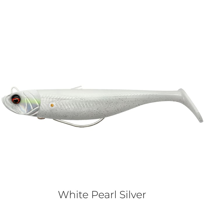 Savage Minnow Weedless Lure 12.5cm White Pearl Silver