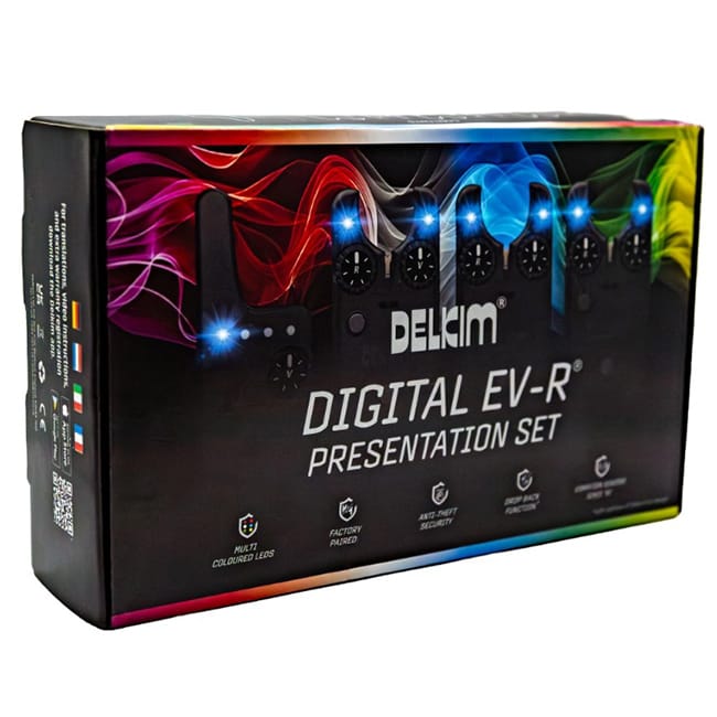 Delkim EV-R Digital Bite Alarm Presentation Set - 2 Rod Set