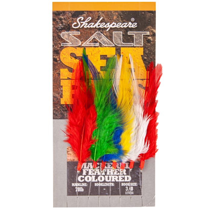 Shakespeare Salt XT Mackerel Feathers Coloured