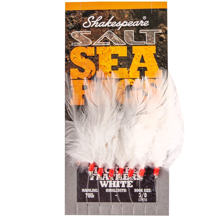 Shakespeare Salt XT Mackerel Feathers White