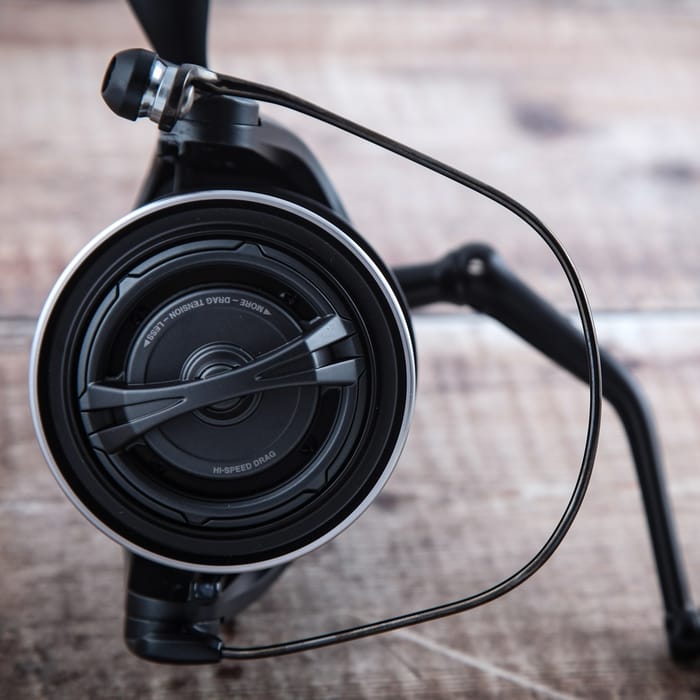 Shimano Aero Technium Magnesium XTC Reel Close Up On Wood