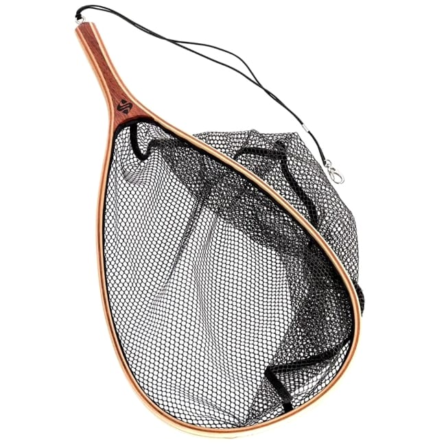 Snowbee Wooden Frame Hand Trout Landing Net - 25 Inch