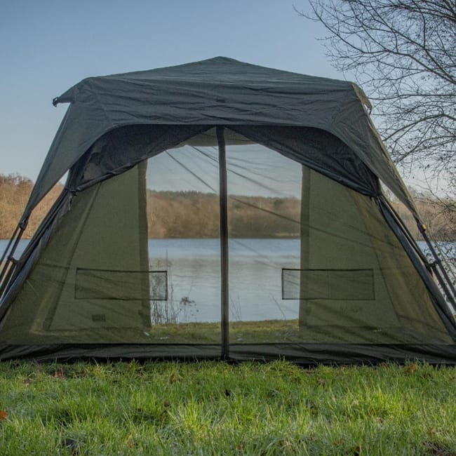 Solar Tackle SP Quick-Up Shelter Green MKII + Heavy Duty Groundsheet