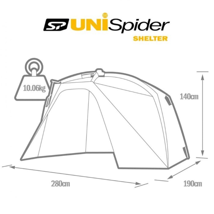 Solar SP Uni Spider Bivvy System Bundle Dimensions
