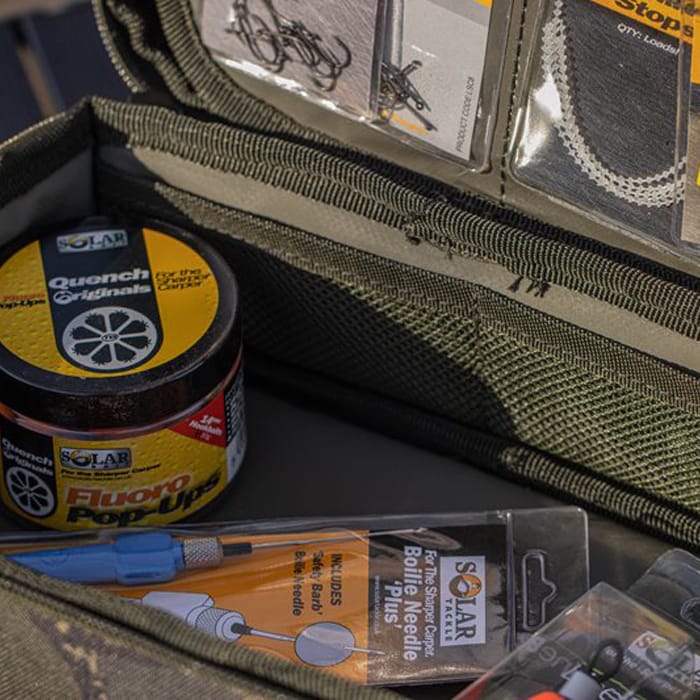 Solar Tackle Undercover Camo Fishing Multi Pouch In Use Inside