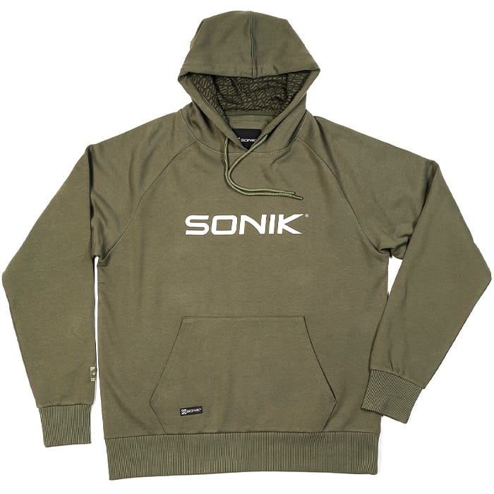 Sonik Green Fishing Hoodie