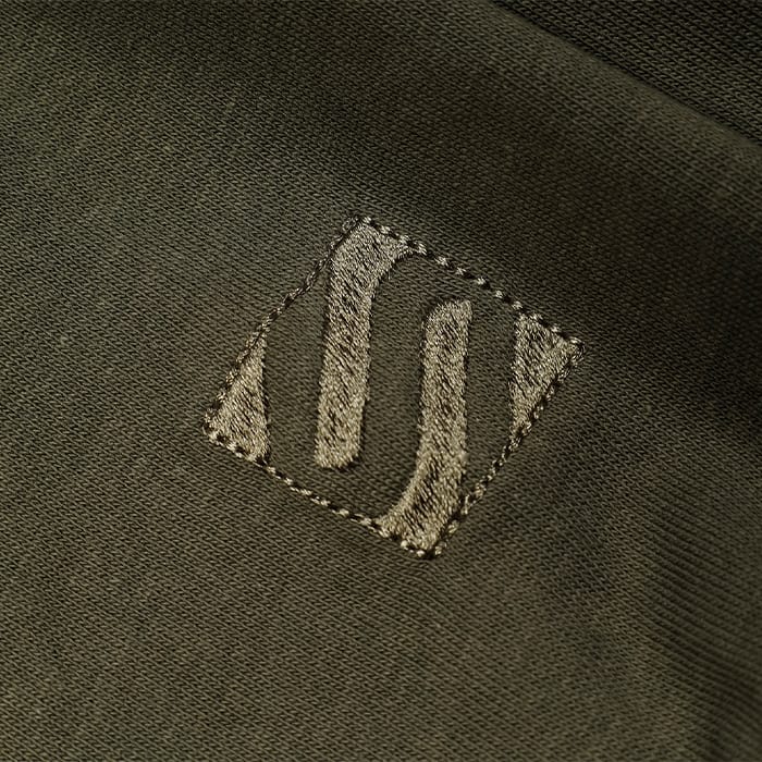 Sonik Green Fishing Hoodie Close Up Material Details