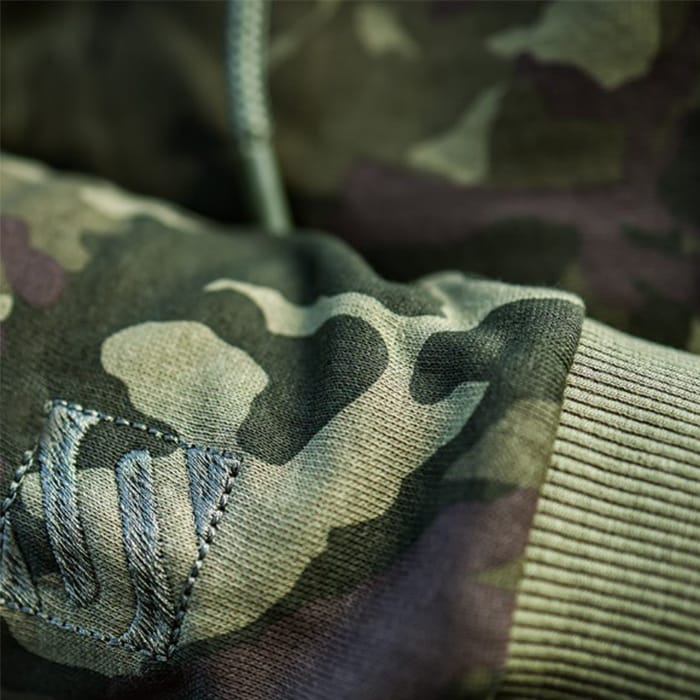 Sonik Camo Fishing Hoodie Close Up 4