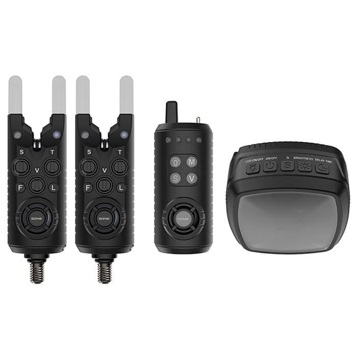 Sonik Gizmo2 Fishing Bite Alarm Set 2+1+ Bivvy Lamp