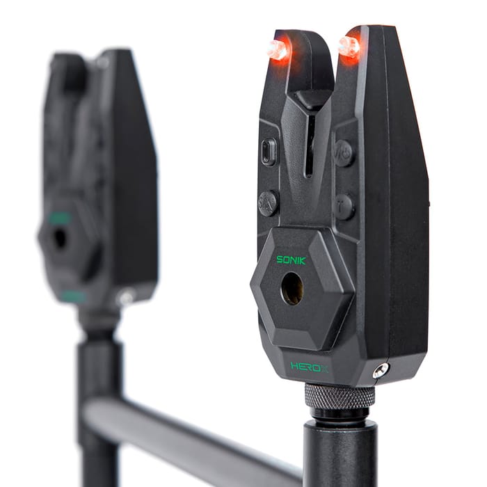 Sonik Herox Bite Alarm Set + Bivvy Lamp 2