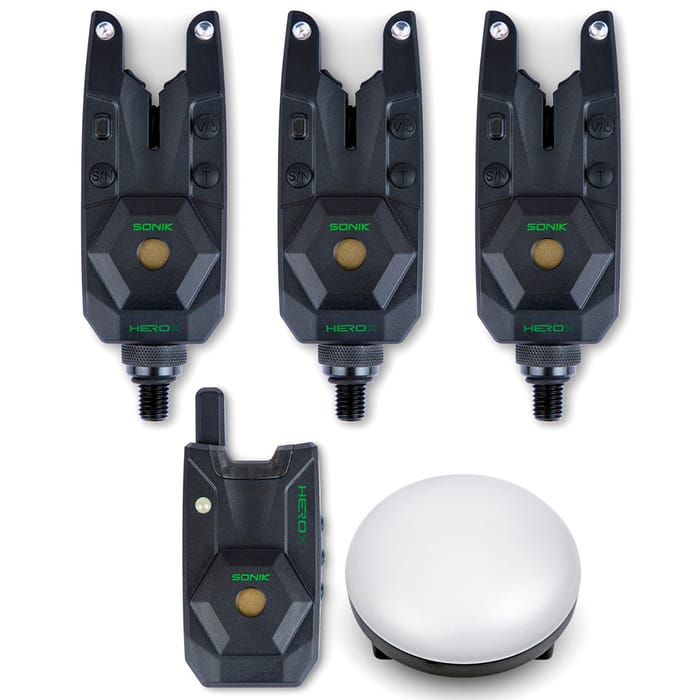 Sonik Herox Bite Alarm Set + Bivvy Lamp 4