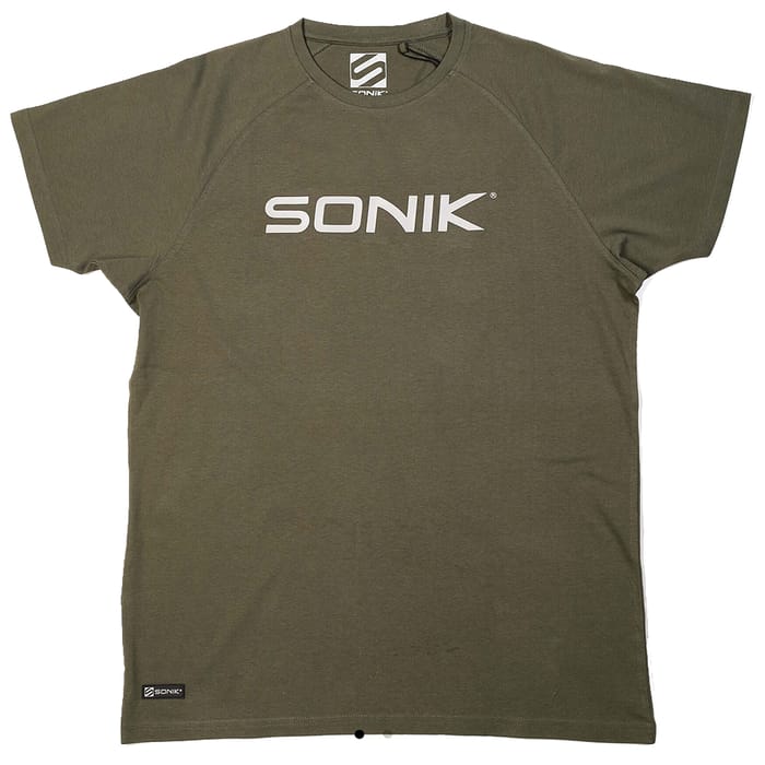 Sonik Green Raglan Tee Fishing T-Shirt