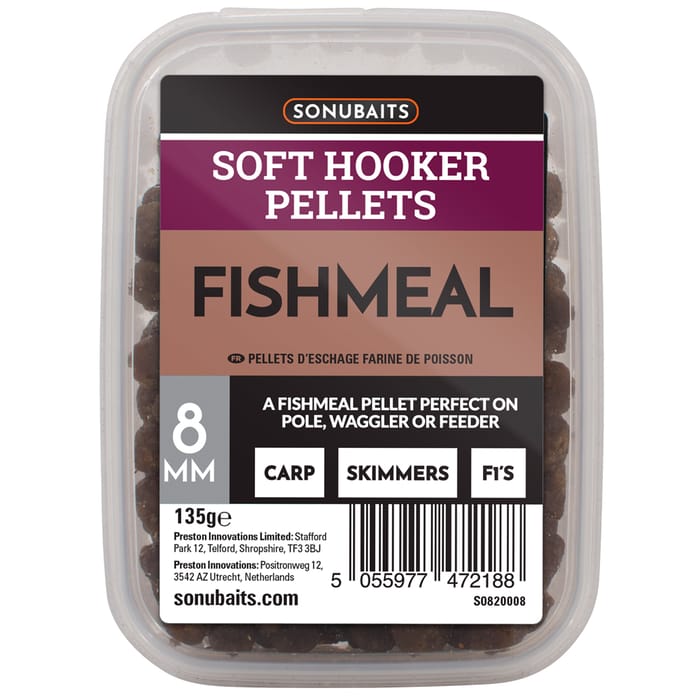 Sonubaits Soft Hooker Pellets FishMeal 8mm
