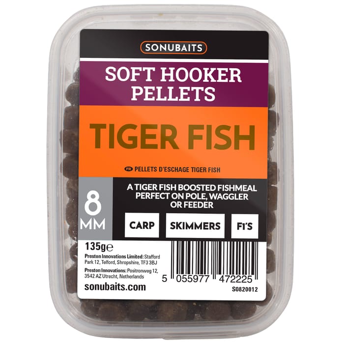 Sonubaits Soft Hooker Pellets Tiger Fish 8mm