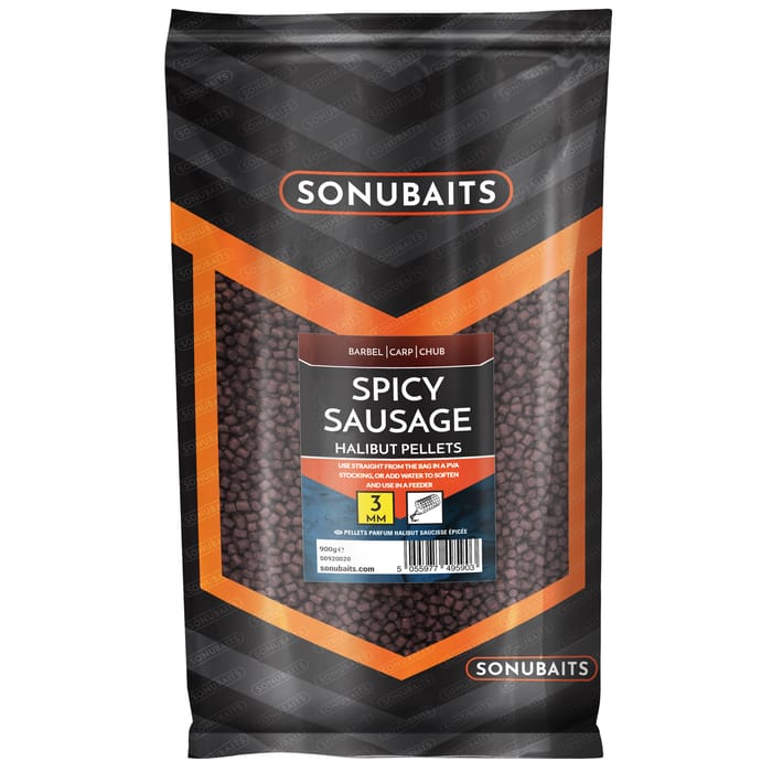 Sonubaits Spicy Sausage Halibut Pellets