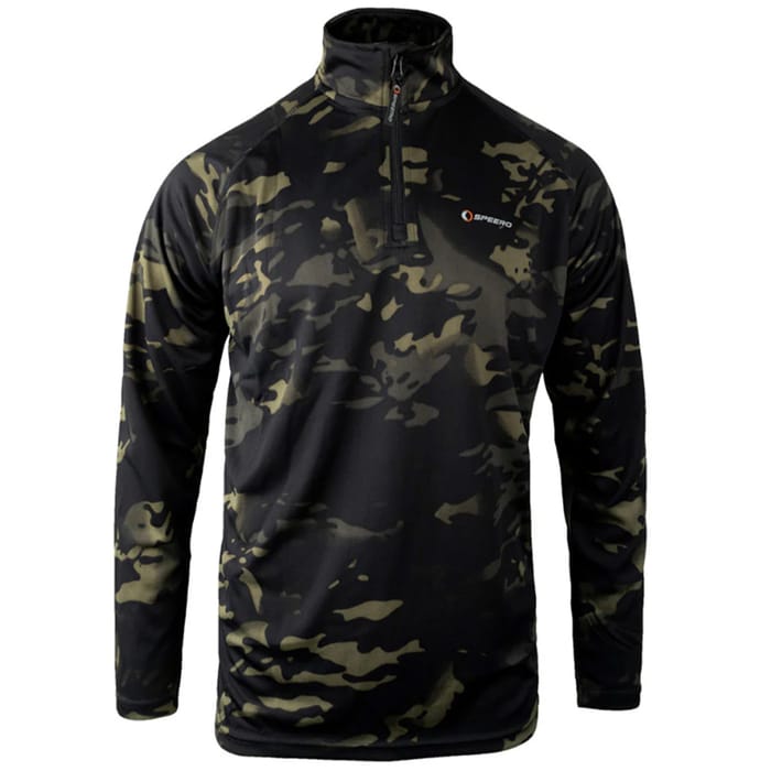 Speero Armour Long Sleeve Top - Black Camo 2