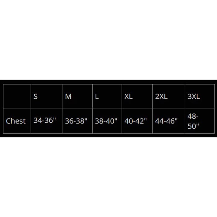 Speero Polaris Green Jacket Size Guide