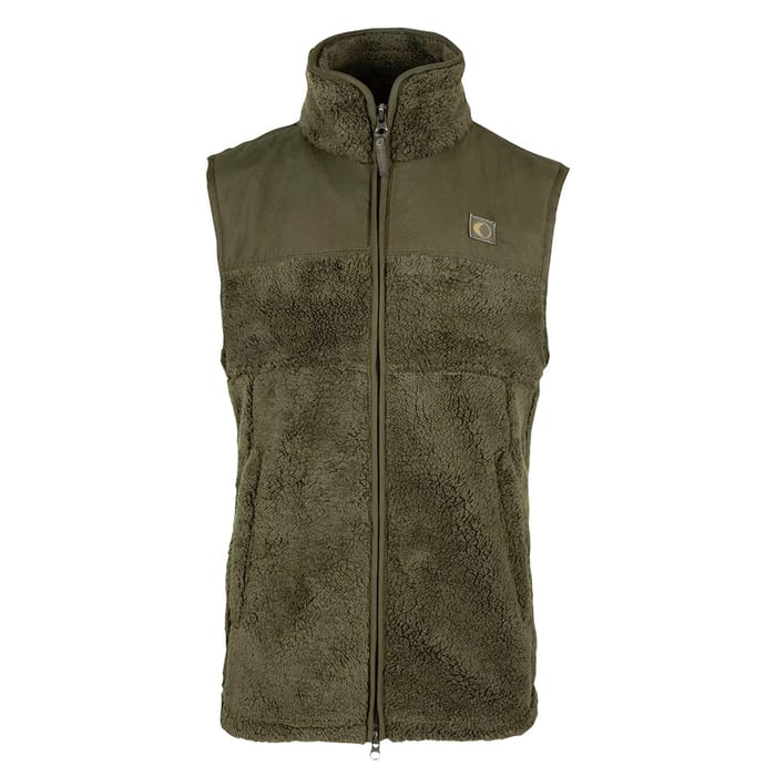 Speero Sherpa Fleece Gilet - Dark Olive