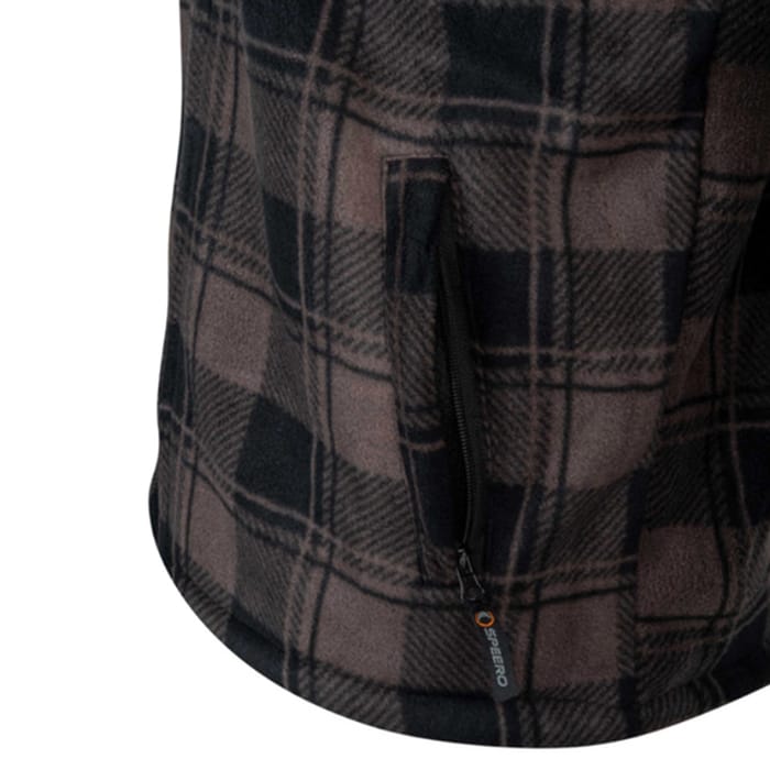 Speero Sherpa Fleece Lined Shirt - Brown