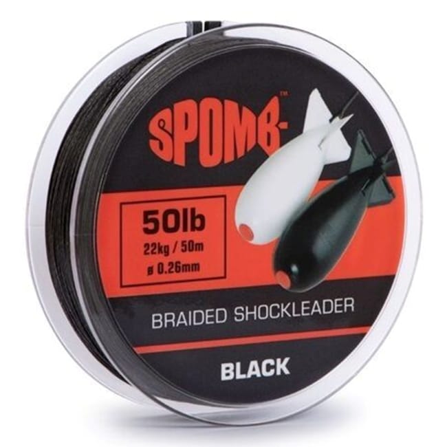 Spomb Braided Shockleader 50m - Black