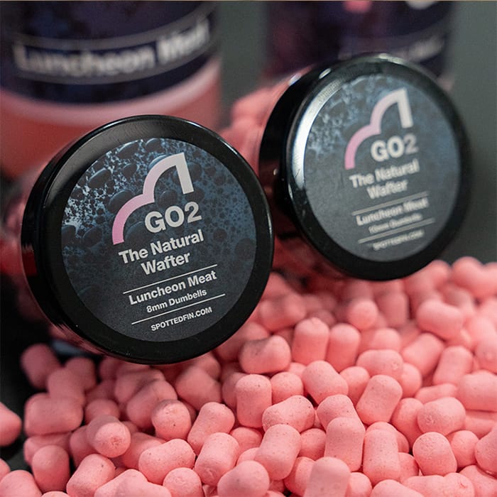 Spotted Fin GO2 Luncheon Meat Natural Fishing Wafters