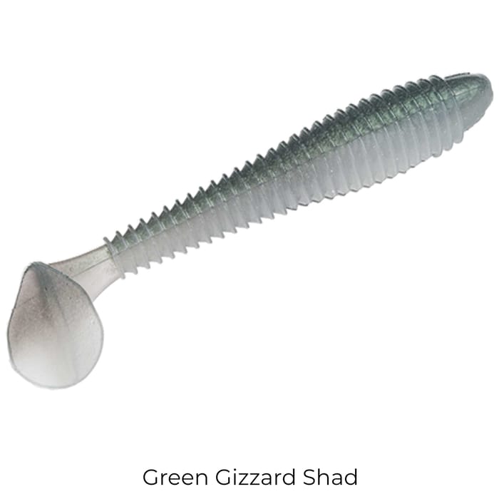 Strike King Rage Swimmer Lures 9.5cm Green Gizzard Shad 1